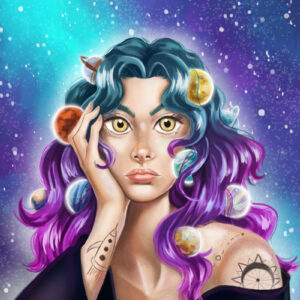 Solar System Girl - Print