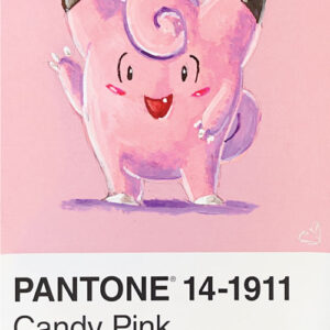 Pantone Pokemon Clefairy - Print 4x6