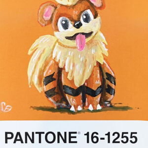 Pantone Pokemon Growlithe - Print 4x6