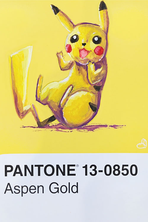 Pantone Pokemon Pikachu - Print 4x6 | Caitlin Blaine