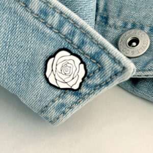 Moxie Enamel Rose Pin