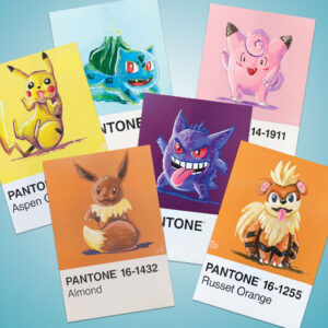 Pantone Pokemon Print Collection
